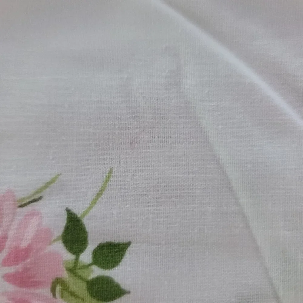 Vintage 70s Morgan Jones Daisy Floral Twin Flat Sheet Lot 2 PCS Cottage Hippie